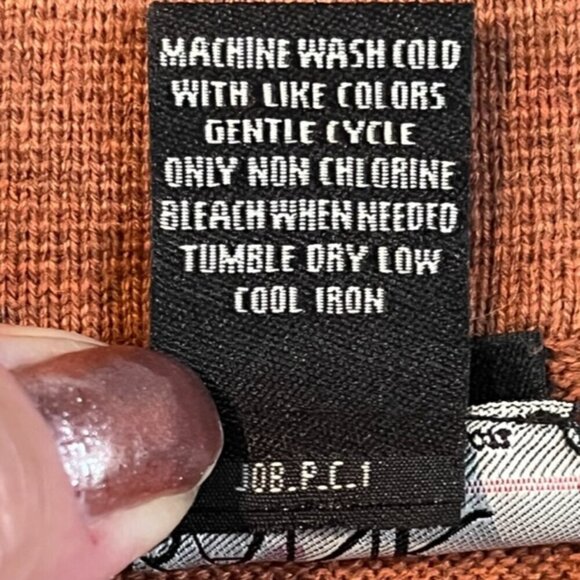 JOS A BANK Men's Signature Collection Pima Cotton Collared Polo Sweater Rust XXL - Picture 6 of 9